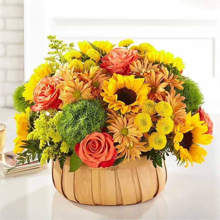 Harvest Sunflower Basket Harvest Sunflower Basket