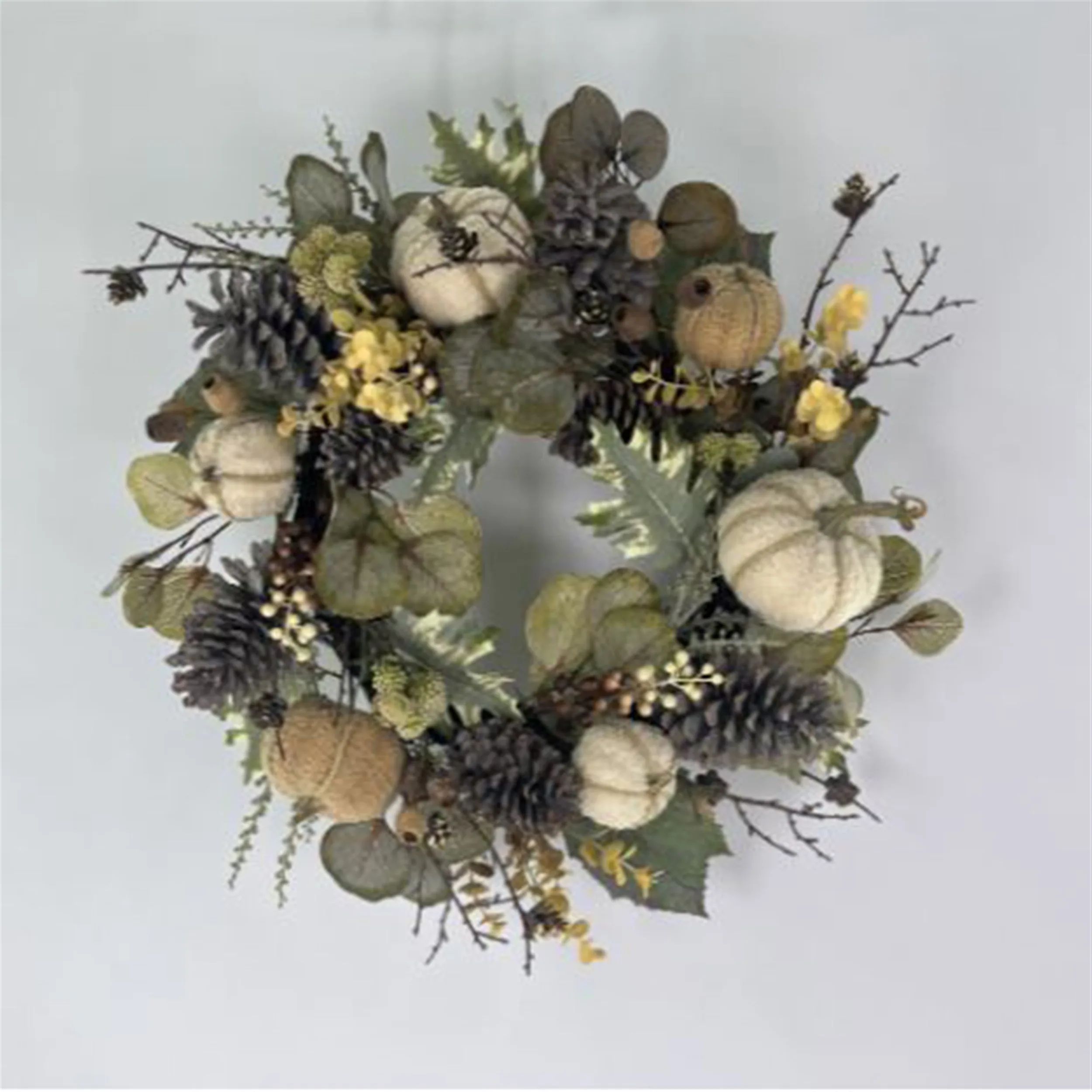 Pumpkin and Foliage Wreath