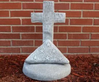 Cross with Flag