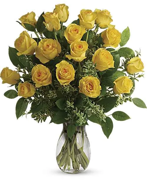 Yellow Rose Vase Yellow Rose Vase