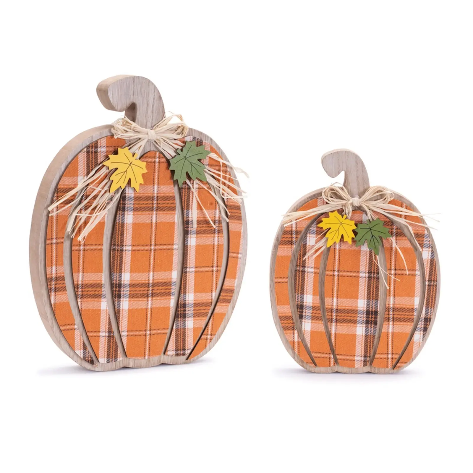 Plaid Pumpkin Set Plaid Pumpkin Set
