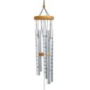 Silver Lord's Prayer Windchime 40" image