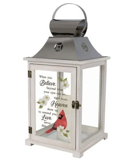 Large "Heaven" Cardinal Memorial Lantern Large "Heaven" Cardinal Memorial Lantern
