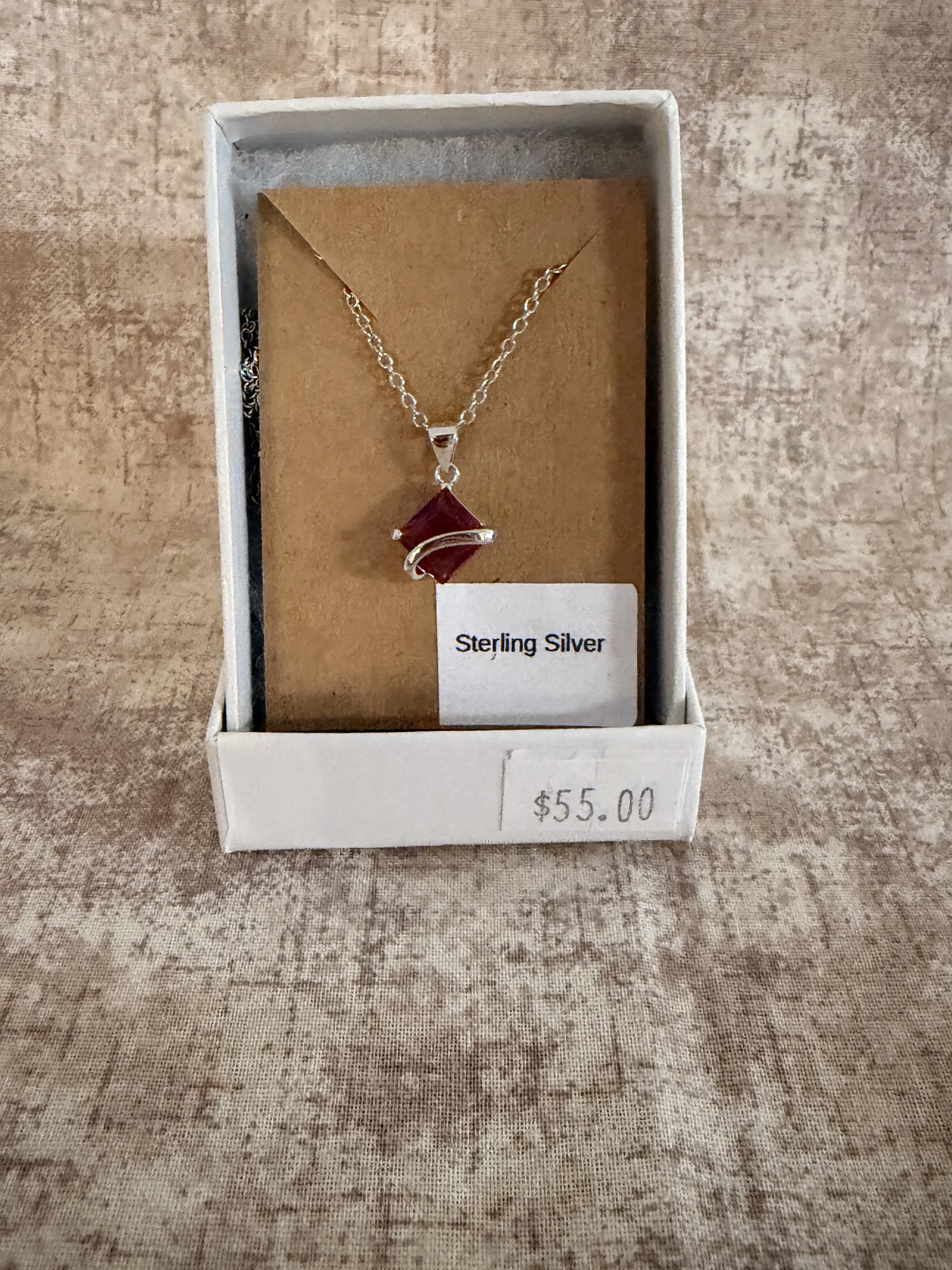 Jewelry, Lab Created Red Stone Necklace Jewelry, Lab Created Red Stone Necklace