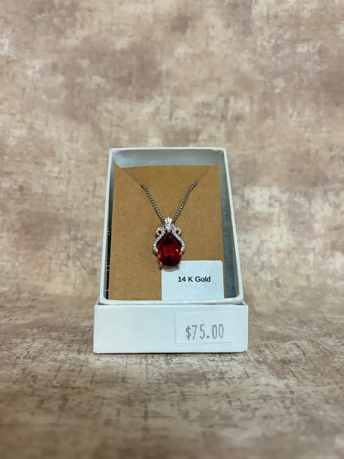 Jewelry, Red Teardrop Necklace Jewelry, Red Teardrop Necklace