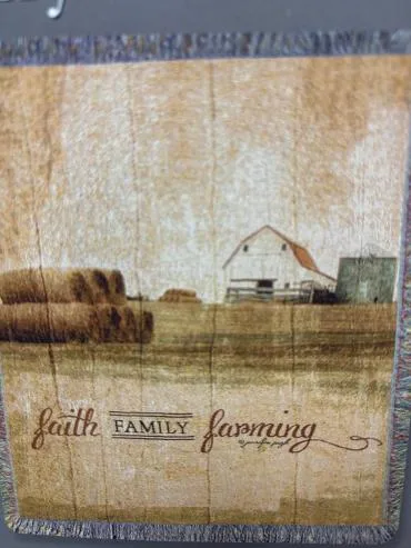 Throw Blankets, Faith, Family, and Farming Throw Blankets, Faith, Family, and Farming