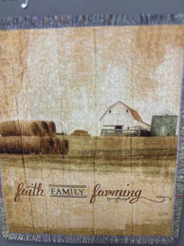 Throw Blankets, Faith, Family, and Farming