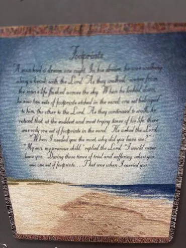Throw Blankets, Footprints Throw Blankets, Footprints