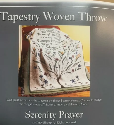 Serenity Prayer Throw Serenity Prayer Throw