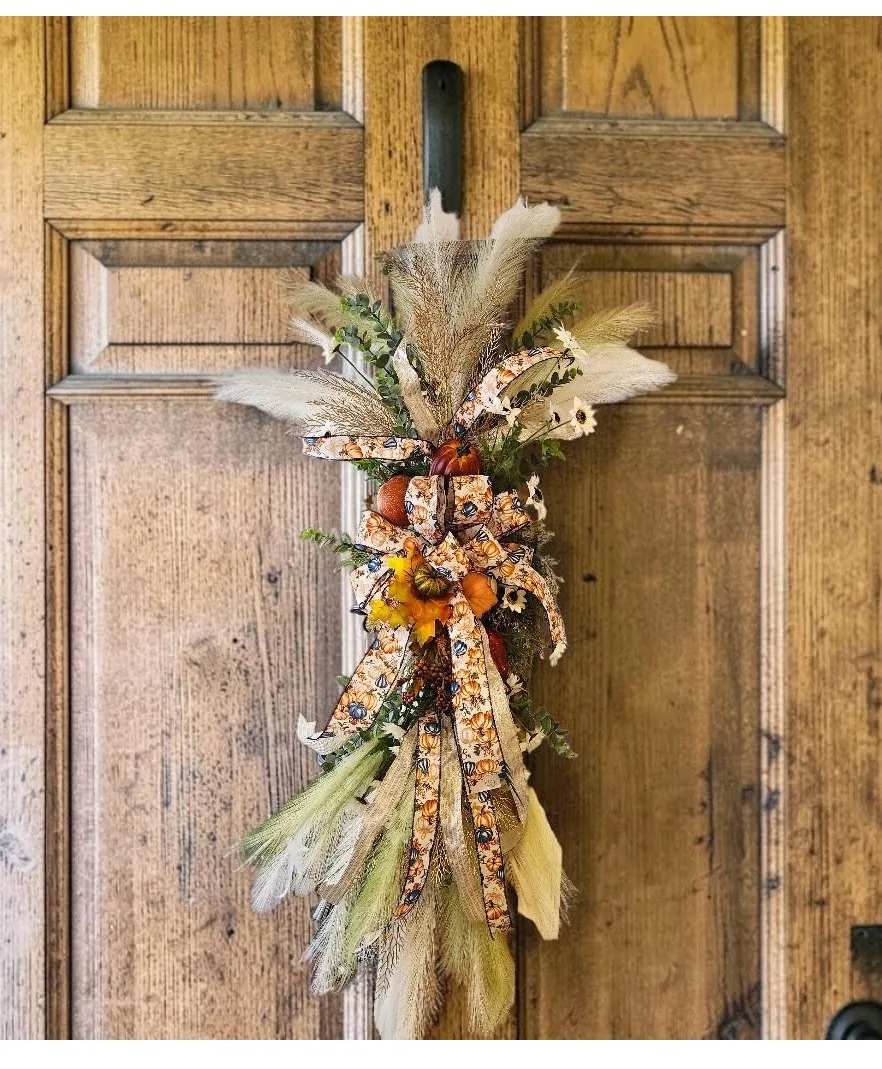 Rustic Pumpkin & Autumn Harvest Door Permanent Decor Rustic Pumpkin & Autumn Harvest Door Permanent Decor