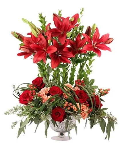 Bespoke Burgundy Lilies Floral Design Bespoke Burgundy Lilies Floral Design