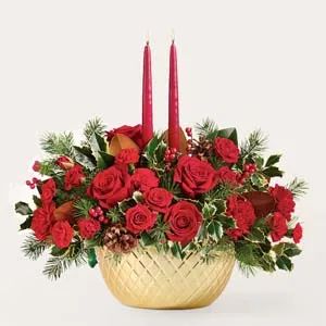 Withers's Red & Gold Centerpiece