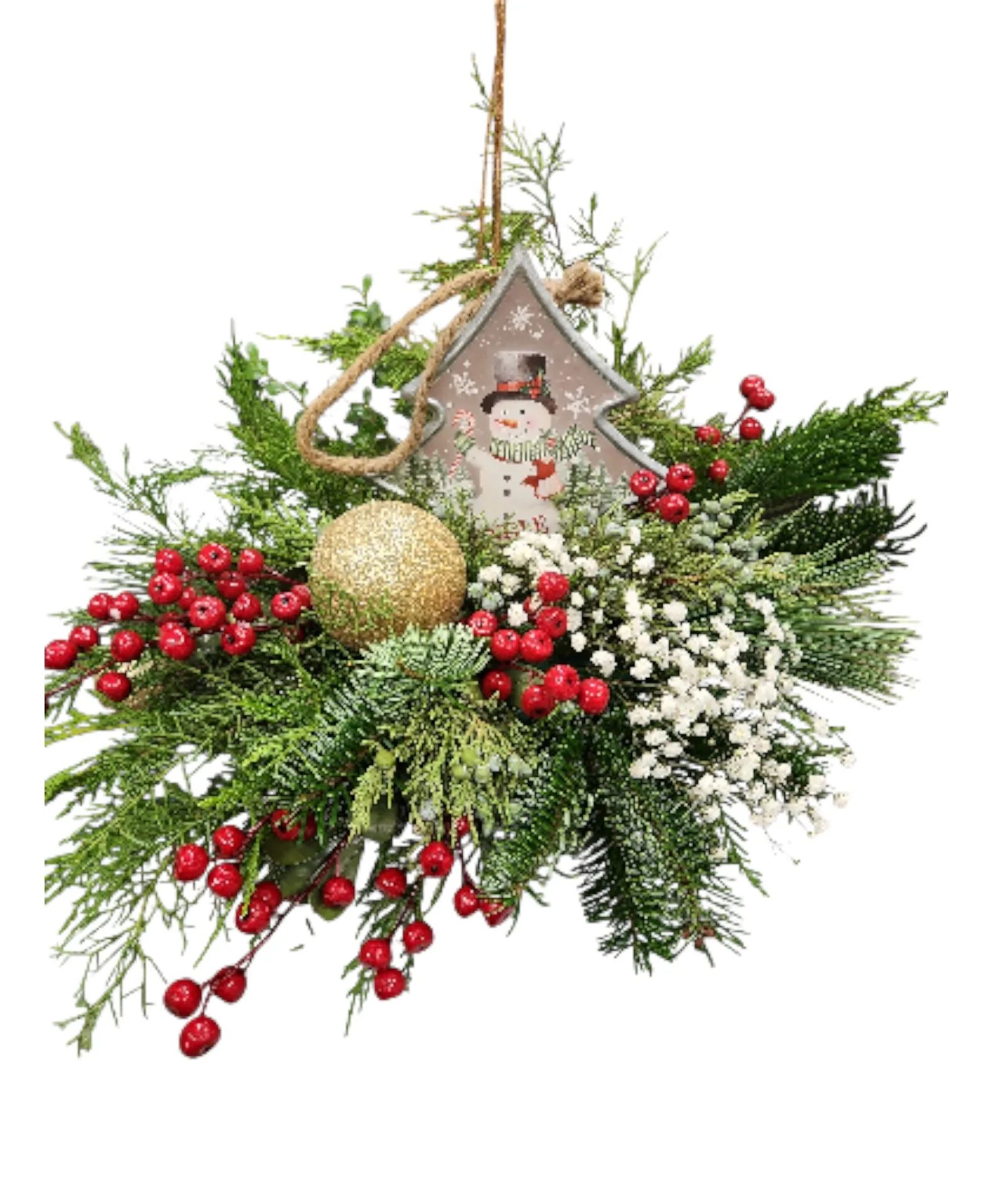 Christmas Snowman Centerpiece Centerpiece