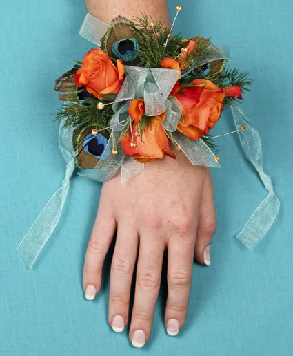 Flirtatious Feathers Prom Corsage Flirtatious Feathers Prom Corsage