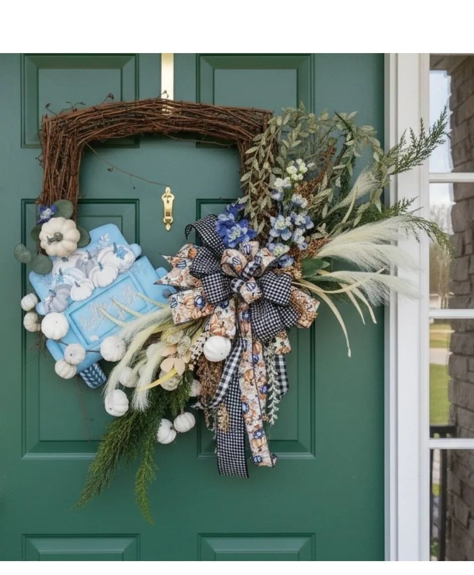 Withers pumpkins Wreath Handcrafted Wreaths