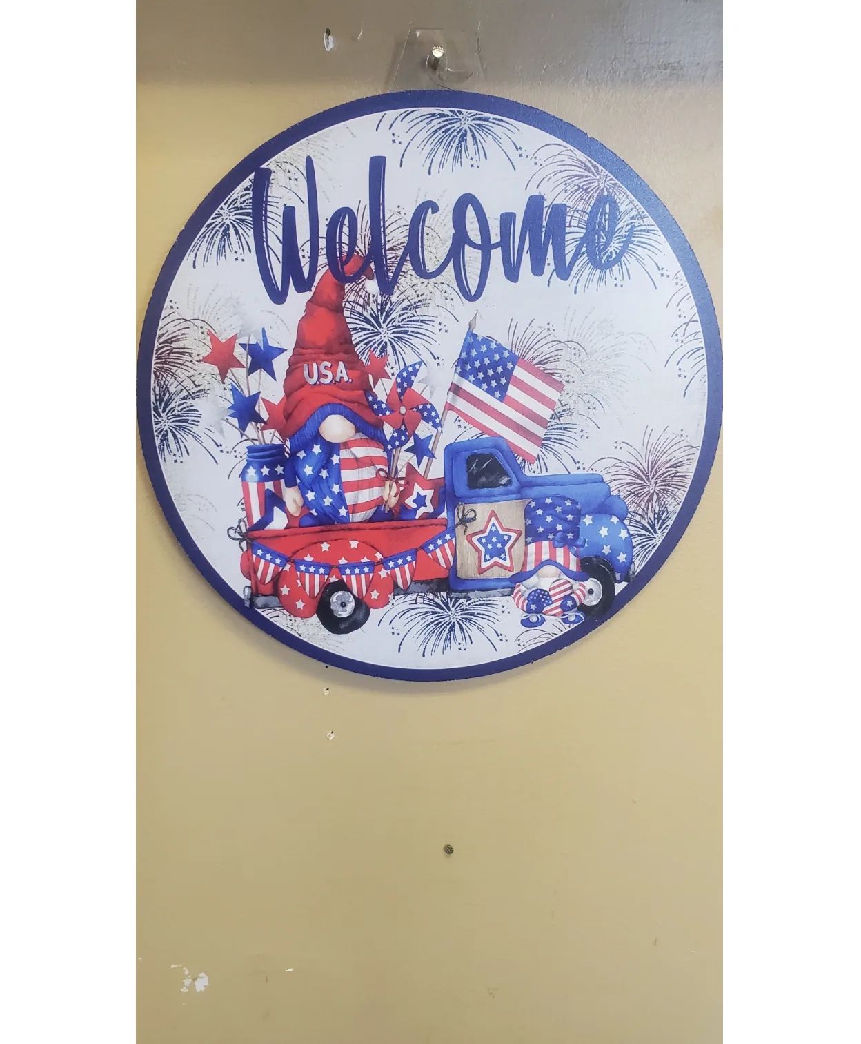 Gnome Independence Day Sign gift item