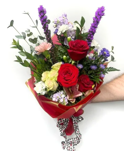 Blossoming Desire Wrapped Bouquet Blossoming Desire Wrapped Bouquet