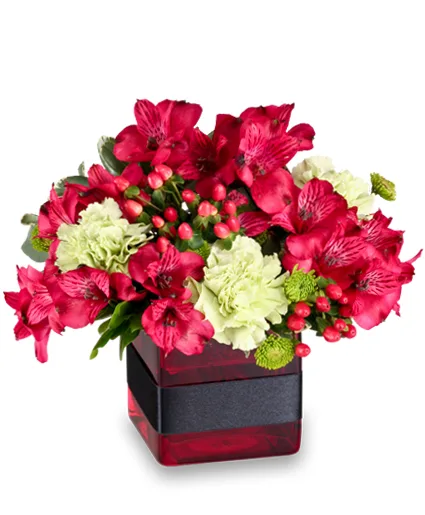 RESPLENDENT RED Floral Arrangment RESPLENDENT RED Floral Arrangment