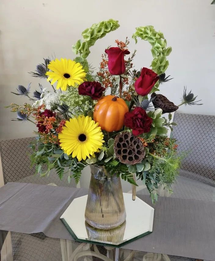 Champagne & Spice Fall Arrangement