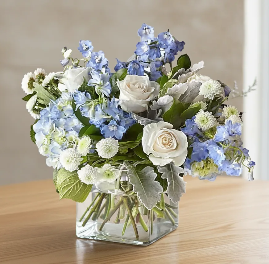 Dusty Miller Elegance Fresh Arrangement Dusty Miller Elegance Fresh Arrangement