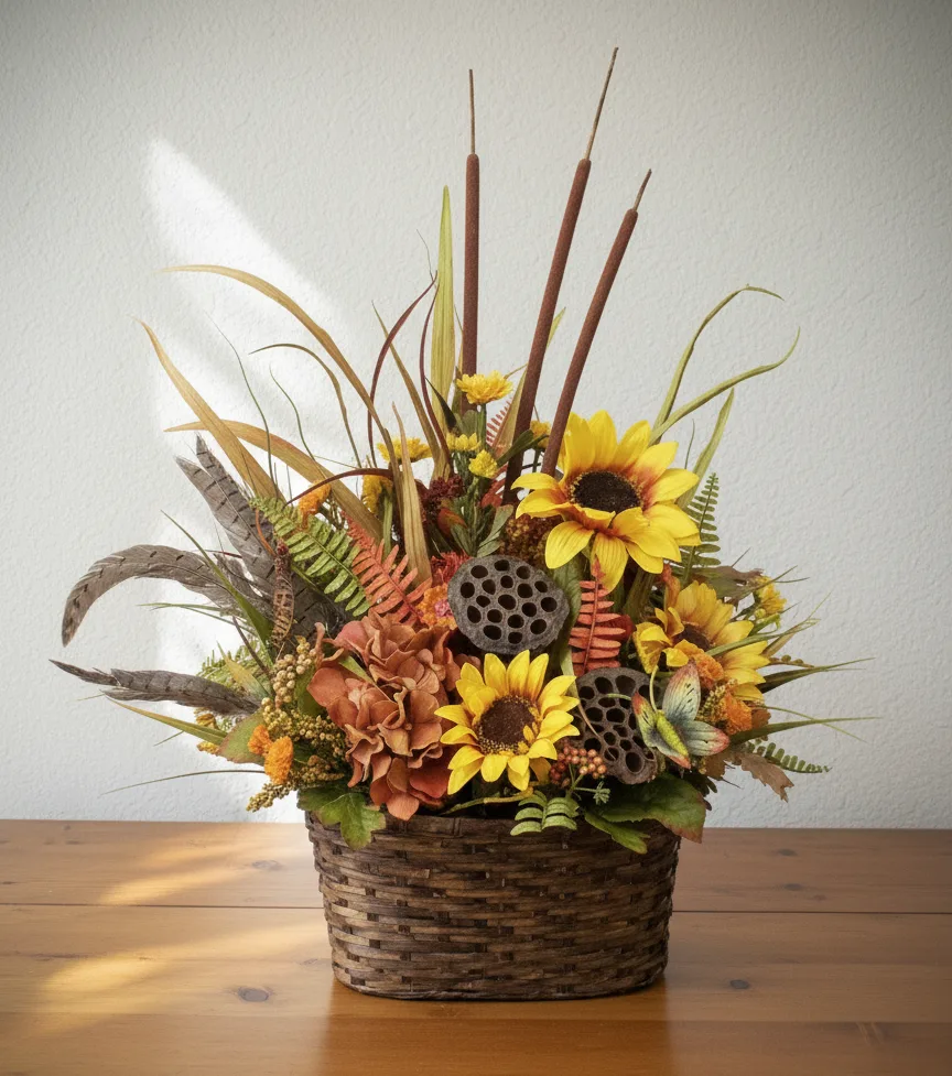 Harvest Celebration Fresh Basket Arrangement Harvest Celebration Fresh Basket Arrangement