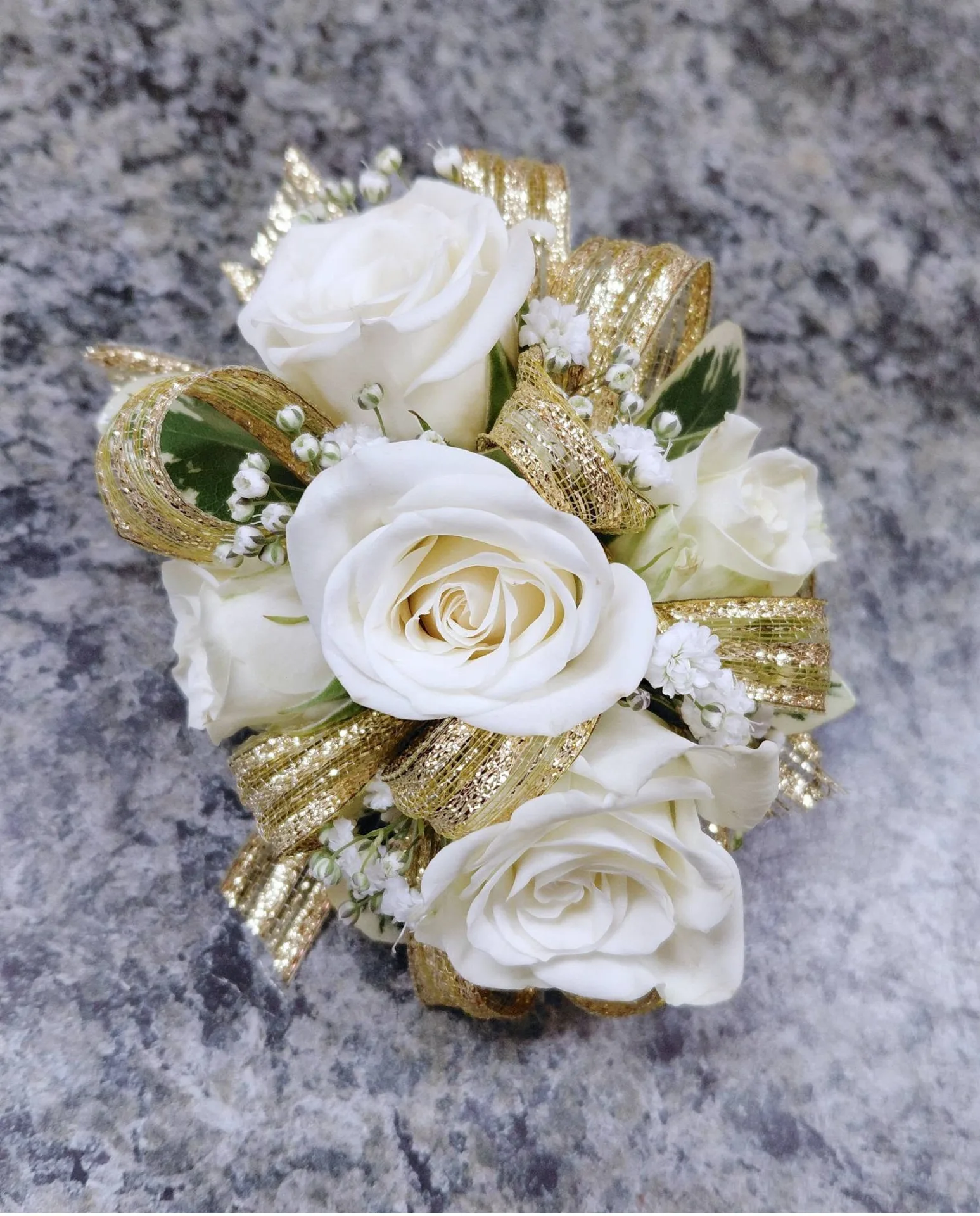 Cream and Cold Writst Corsage Corsage Cream and Cold Writst Corsage Corsage