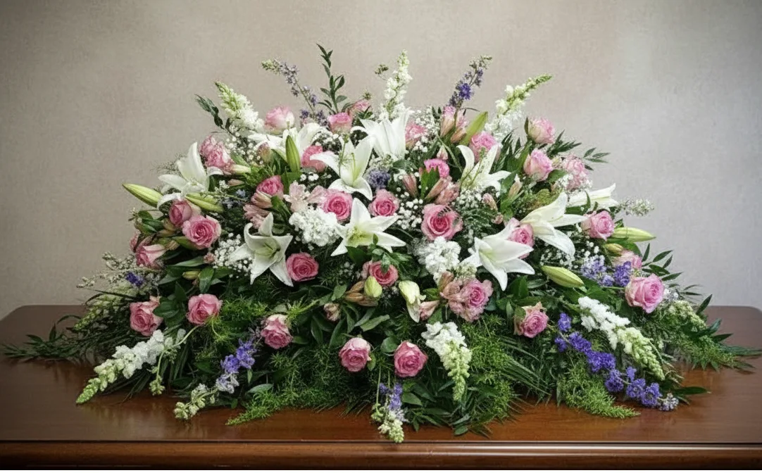 The Garden Remberance Spray Casket Spray The Garden Remberance Spray Casket Spray