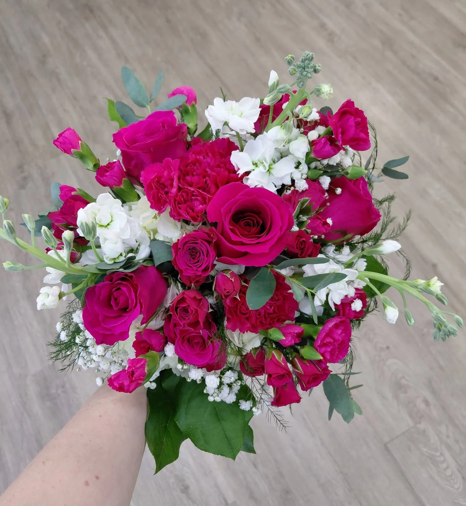 Hot Pink Prom Pose Bouquet Prom Flowers Hot Pink Prom Pose Bouquet Prom Flowers