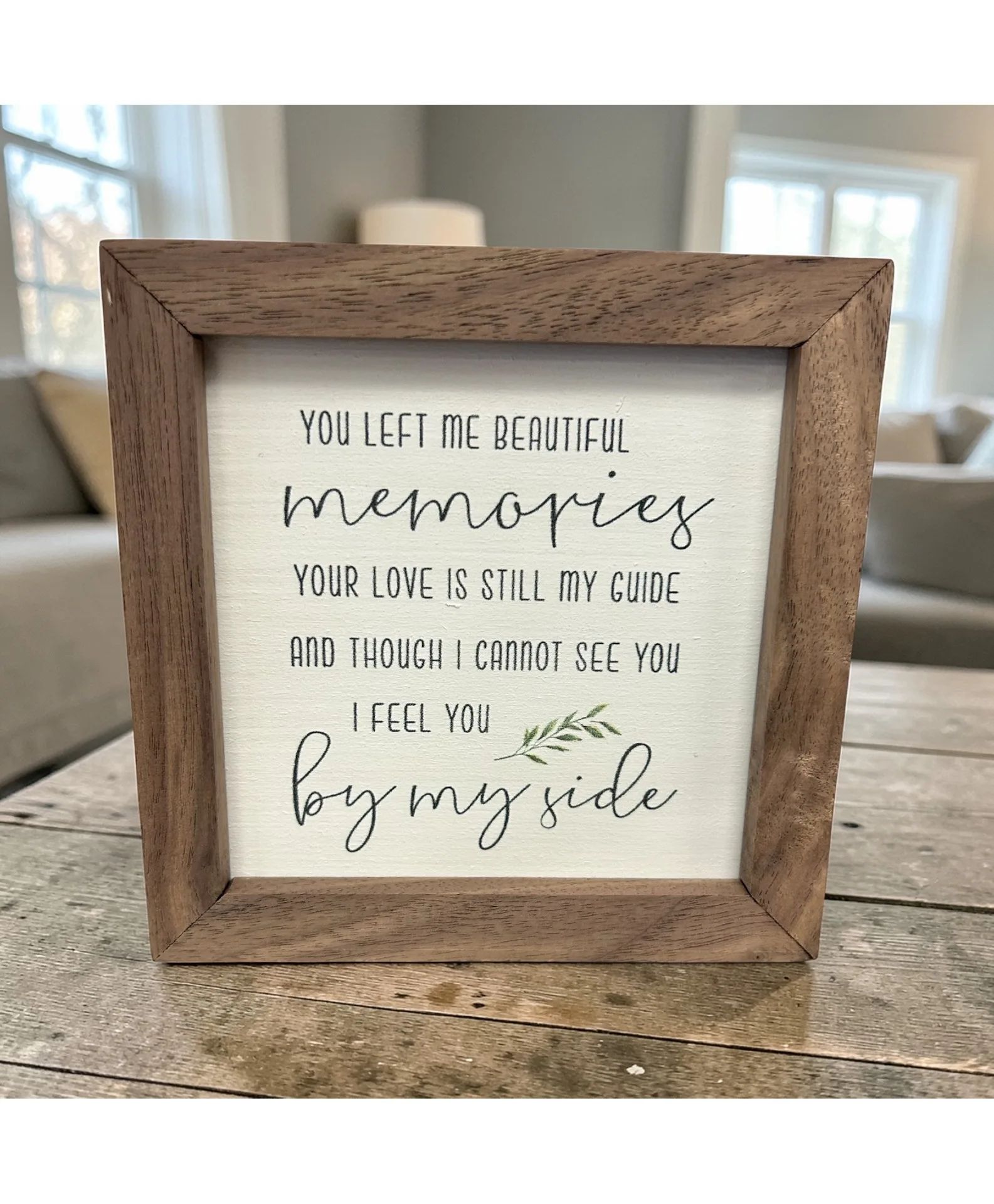 Beautiful Memories Sign 5X5 ADD ON ONLY
