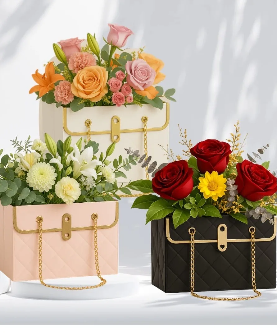 Gias Purse Assorted Flowers