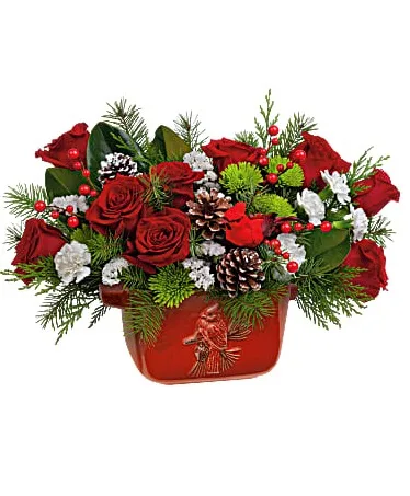 Classic Cardinal Centerpiece Christmas Centerpiece Classic Cardinal Centerpiece Christmas Centerpiece