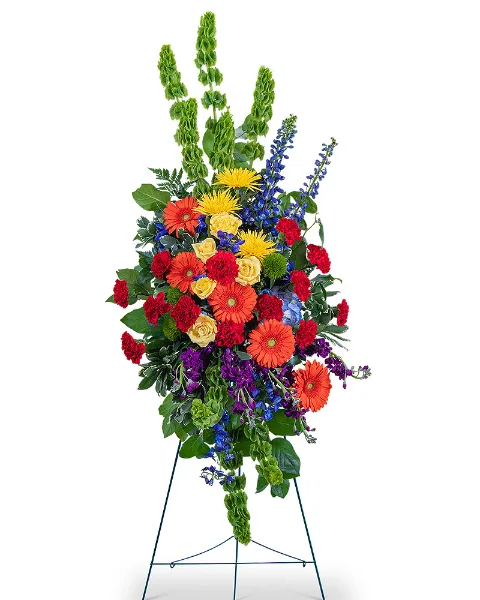 Vibrant Life Standing Spray Sympathy Vibrant Life Standing Spray Sympathy