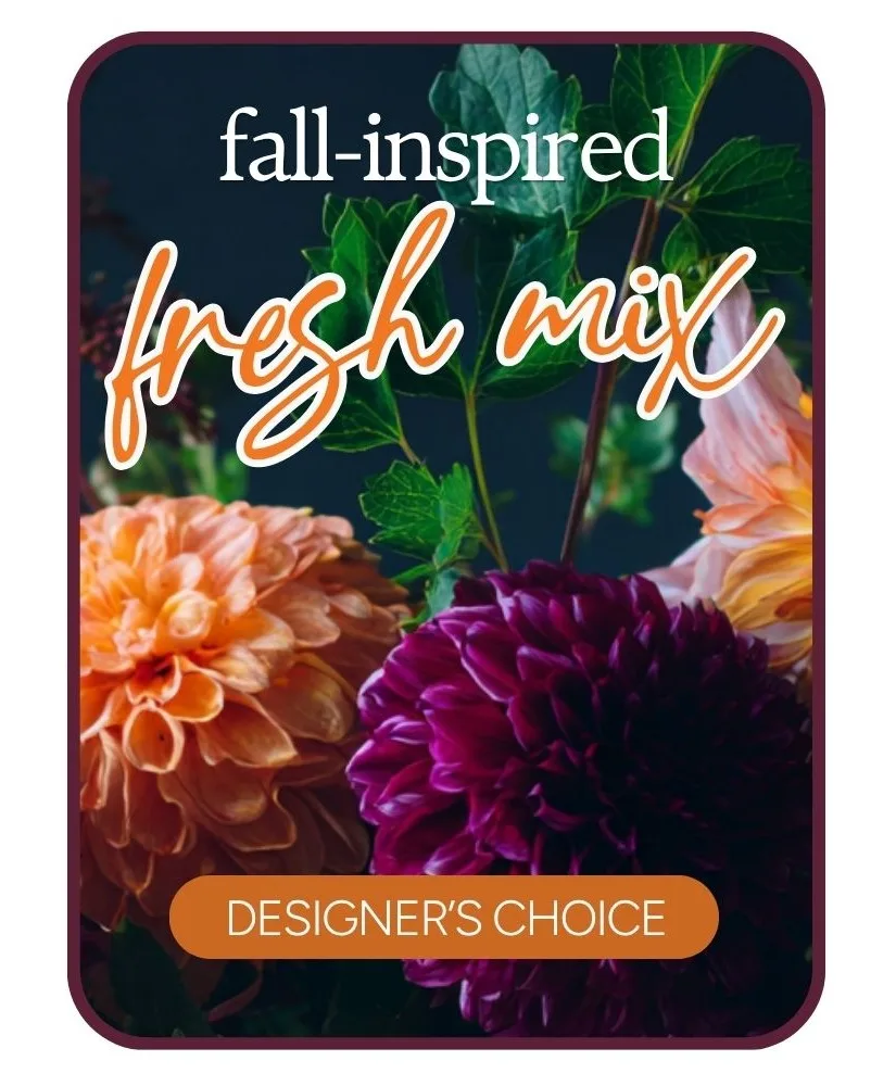 Designer's Choice Fall-Inspired Flower Arrangement Designer's Choice Fall-Inspired Flower Arrangement