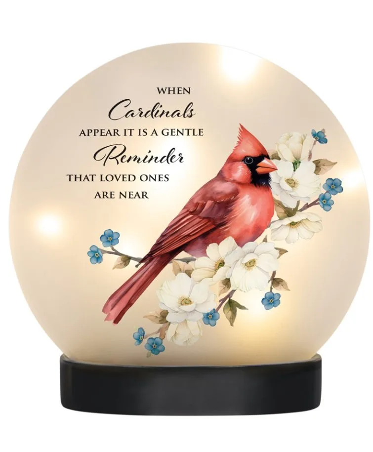 LED Cardinal Table Decor Sympathy Lantern LED Cardinal Table Decor Sympathy Lantern