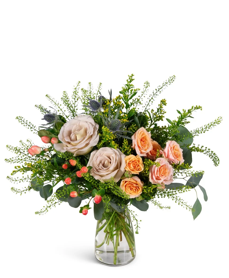 Wild Heather Rose Flower Arrangement Wild Heather Rose Flower Arrangement