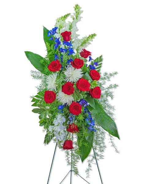 Valiant Honor Standing Spray Sympathy