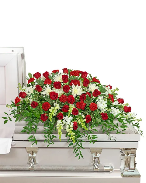 Serene Sanctuary Casket Spray Sympathy Serene Sanctuary Casket Spray Sympathy