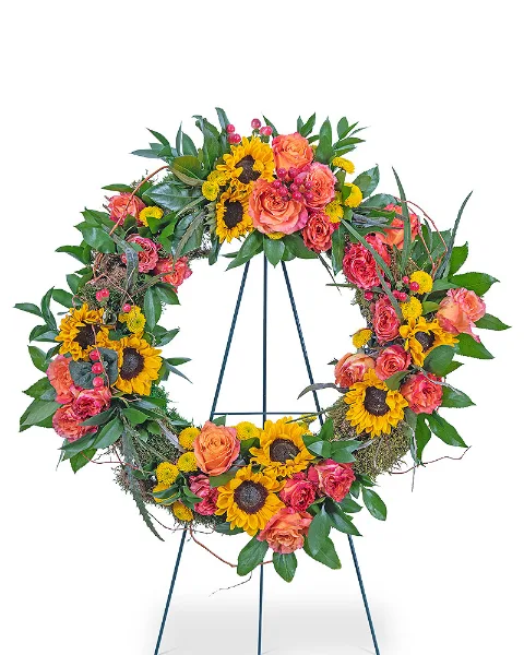 Sunset Reflections Wreath Sympathy Sunset Reflections Wreath Sympathy