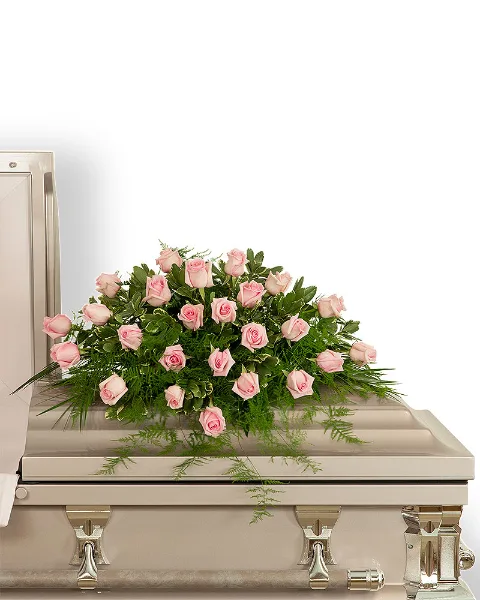 Pink Tranquility Casket Spray Sympathy Pink Tranquility Casket Spray Sympathy