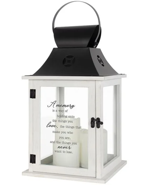 "A Memory" 3 Pillar Candle Lantern Lantern Keepsake "A Memory" 3 Pillar Candle Lantern Lantern Keepsake