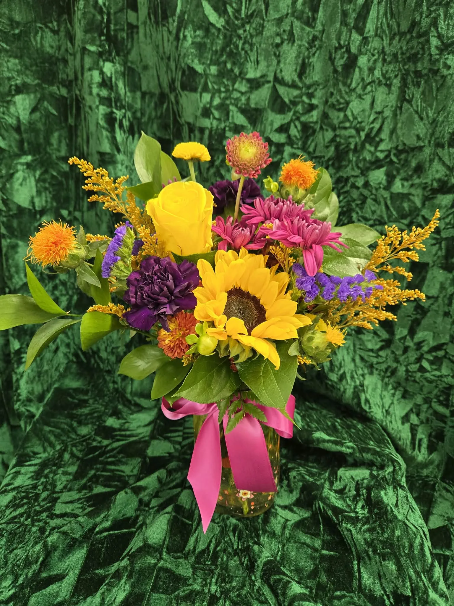 Bright Fall Designer's Choice Flower Arrangement Bright Fall Designer's Choice Flower Arrangement