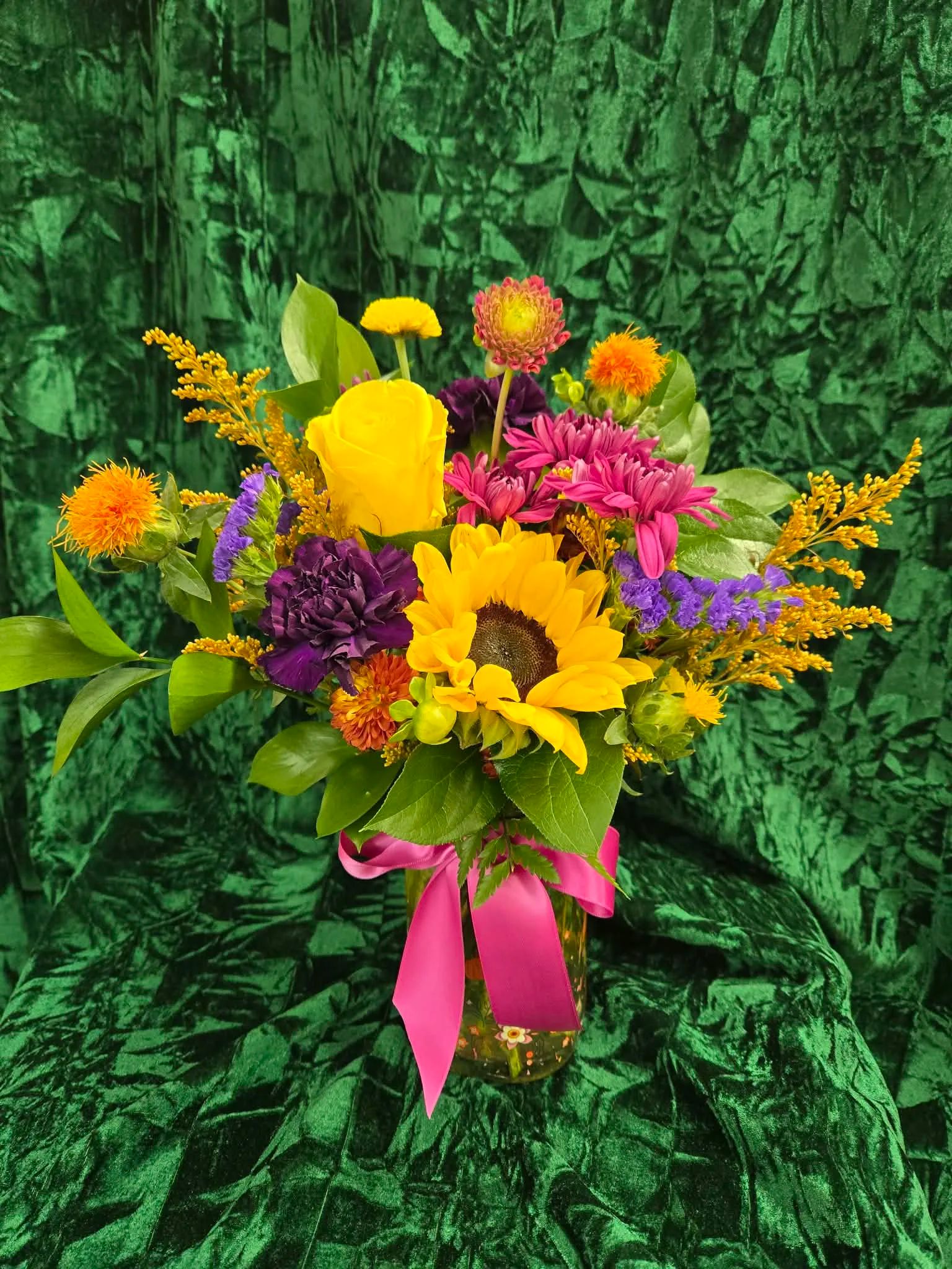 Bright Fall Designer's Choice Flower Arrangement