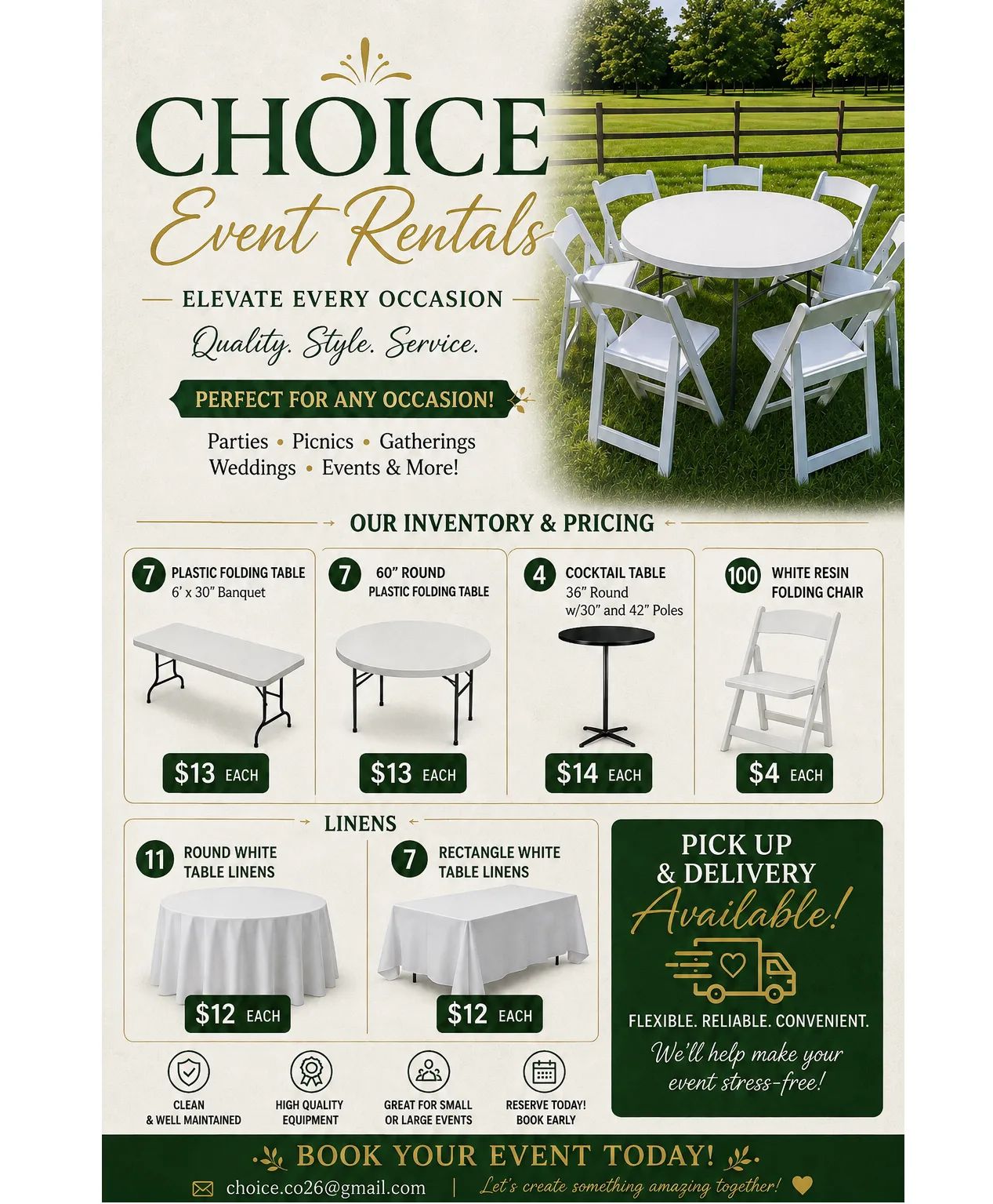 Event Rentals Wedding / Events
