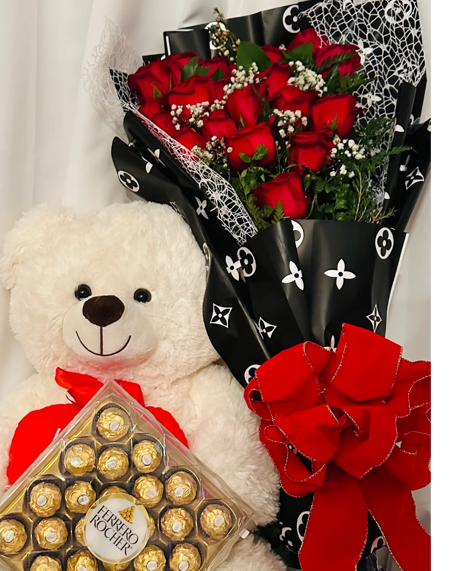 Roses Teddy Chocolate Combo Designer’s Choice Roses Teddy Chocolate Combo Designer’s Choice