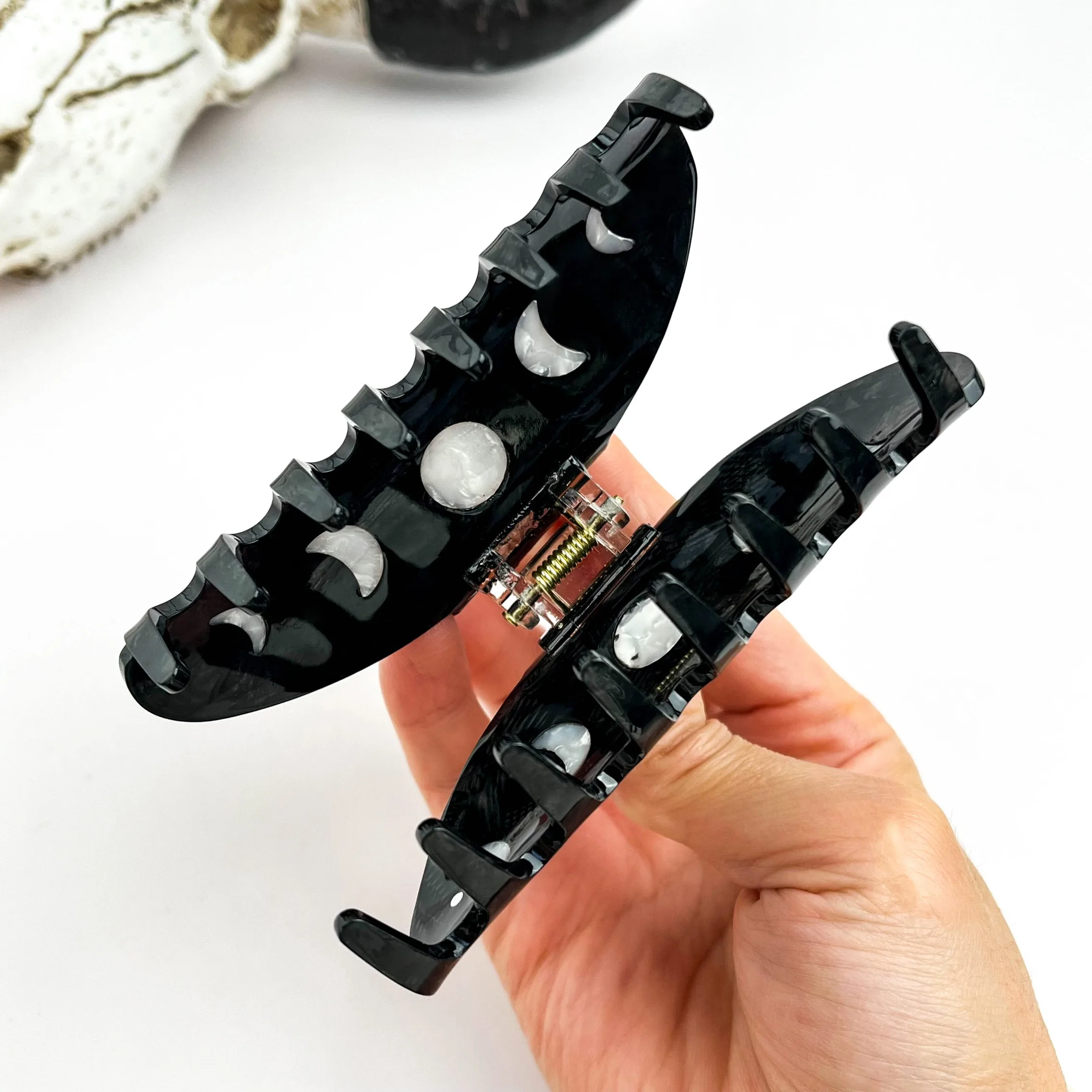 Starry Galaxy Moon Phase Hair Claw Starry Galaxy Moon Phase Hair Claw