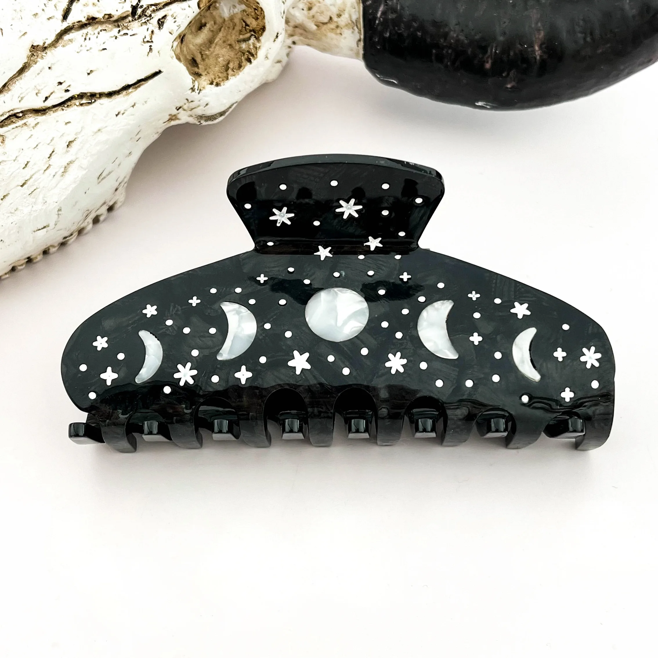Starry Galaxy Moon Phase Hair Claw Starry Galaxy Moon Phase Hair Claw