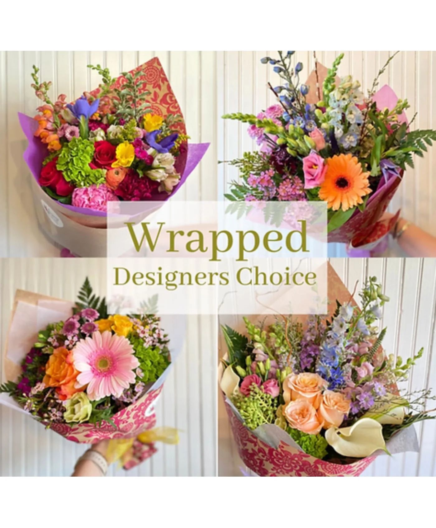 Designers Choice Wrapped Bouquet