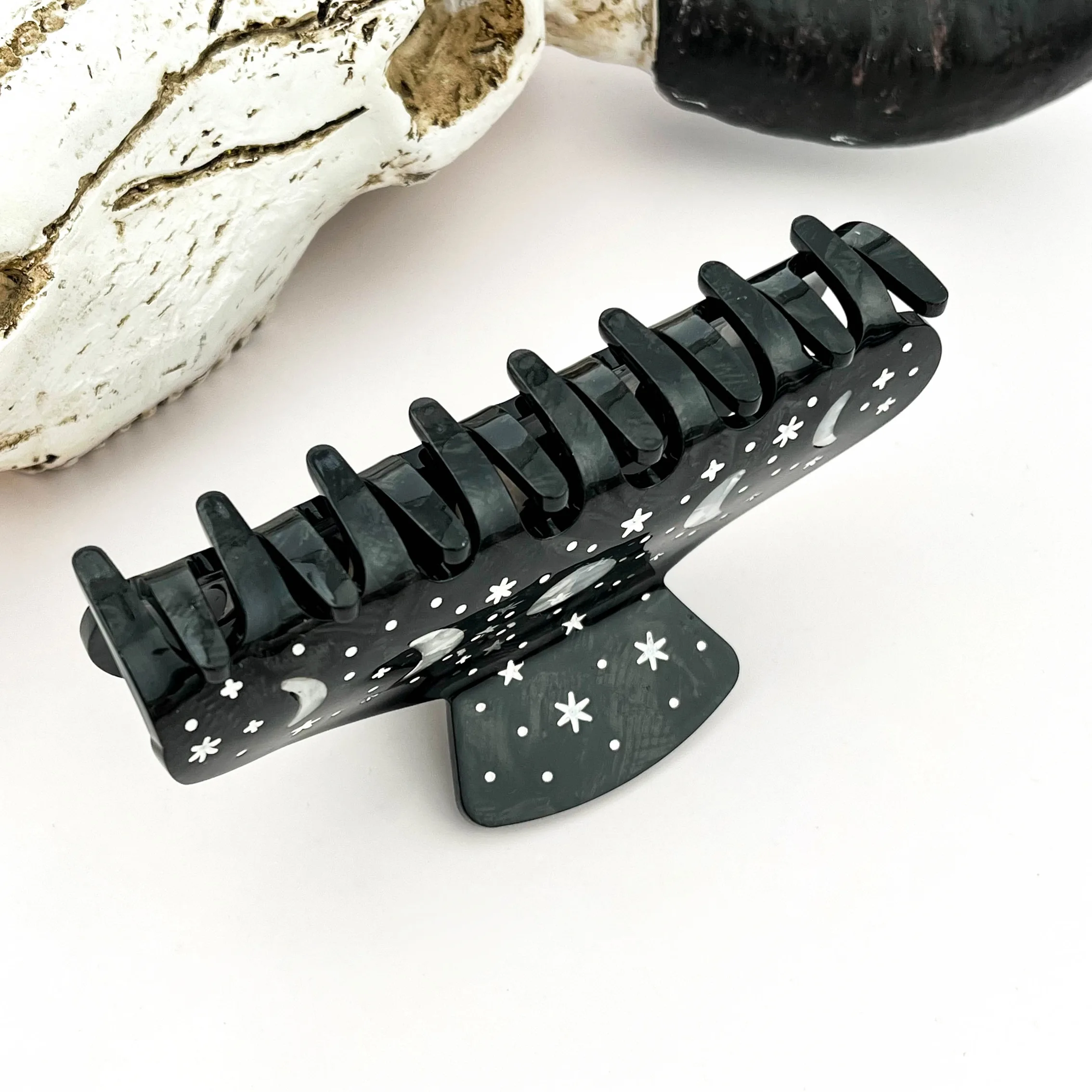 Starry Galaxy Moon Phase Hair Claw Starry Galaxy Moon Phase Hair Claw