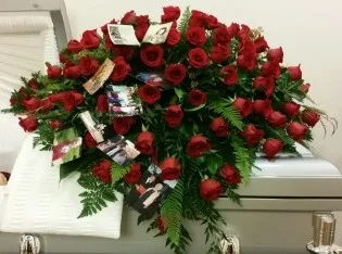 Devoted Heart Casket Spray casket spray Devoted Heart Casket Spray casket spray