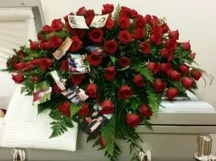 Devoted Heart Casket Spray casket spray